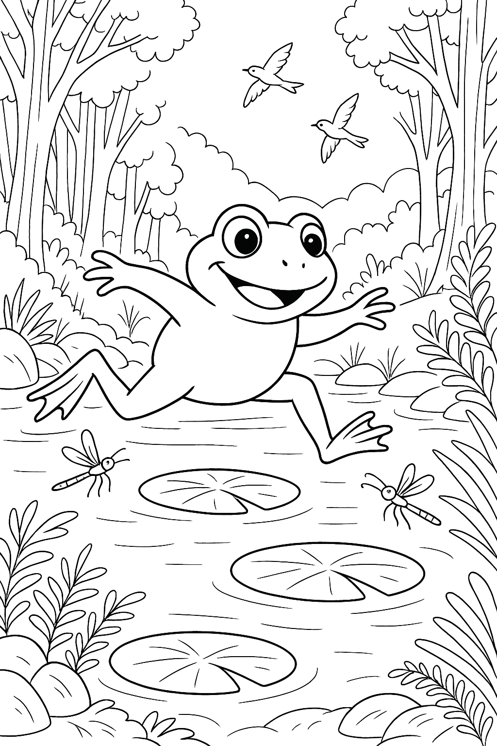 Leap Of Joy In The Pond